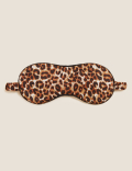 Leopard Print Pyjama Set with Eye Mask