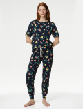 Pure Cotton Printed Pyjama Set