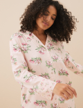 Woven Viscose Floral Revere Pyjama Set