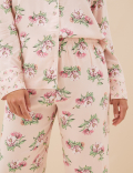 Woven Viscose Floral Revere Pyjama Set