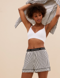 Stripe Shortie Set with Eye Mask