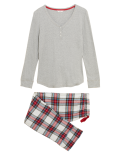 Women's Checked Family Christmas Pyjama Set