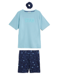 Cotton Rich Animal Print Short Pyjama Set