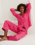 Dream Satin™ Leopard Print Pyjama Set