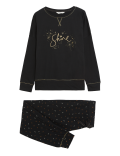 Pure Cotton Shine Slogan Pyjama Set