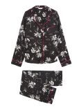 Floral Print Revere Collar Pyjama Set