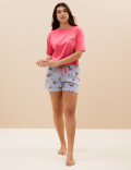 Cotton Rich Cat Shortie Set