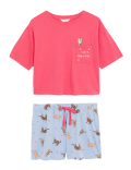 Cotton Rich Cat Shortie Set
