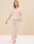 Cotton Modal Lace Pyjama Set