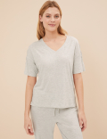 Cotton Modal Lace Pyjama Set
