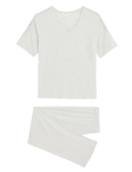 Cotton Modal Lace Pyjama Set