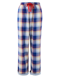 Pure Cotton Checked Pyjama Bottoms