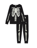 Women's Pure Cotton Skeleton Pyjama Set