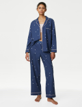 Pure Cotton Star Print Pyjama Set