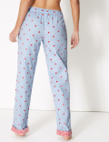 Pure Cotton Star Drawstring Pyjama Bottoms