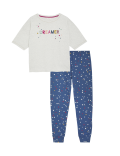 Cotton Rich Dreamer Slogan Pyjama Set