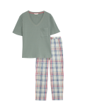 Cotton Rich Checked Pyjama Set