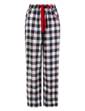 Pure Cotton Checked Pyjama Bottoms