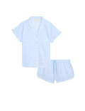 Pure Cotton Gingham Shortie Set