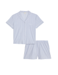 Cool Comfort™ Pure Cotton Striped Shortie Set