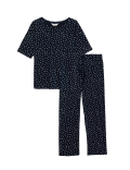 Cotton Modal Polka Dot Pyjama Set