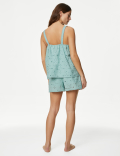 Pure Cotton Broderie Shortie Set