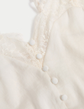 Dream Satin&trade; Lace Trim Pyjama Set