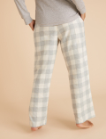 Cotton Checked Pyjama Bottoms