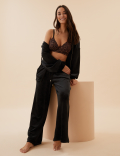Flexifit™ Velour Lounge Wide Leg Pants