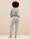 Cosy Knit Lounge Striped Cuff Joggers