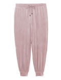Flexifit&trade; Velour Lounge Rib Cuffed Pants