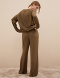 Cosy Knit Lounge Wide Leg Pants