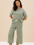 Cotton Blend Waffle Pyjama Bottoms