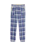 Checked Cuffed Hem Pyjama Bottoms