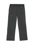 Pure Cotton Wide Leg Lounge Joggers