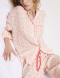 Cotton Rich Checked Heart Pyjama Bottoms