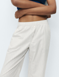 2pk Pure Cotton Striped Pyjama Bottoms