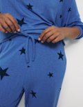 Star Print Cuffed Hem Pyjama Bottoms