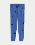 Star Print Cuffed Hem Pyjama Bottoms