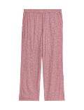 Ribbed Wide Leg Pyjama Bottoms