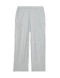 Ribbed Wide Leg Pyjama Bottoms