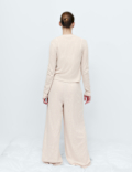 Pointelle Wide Leg Lounge Bottoms