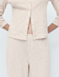 Pointelle Wide Leg Lounge Bottoms