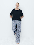 2 Pack Pure Cotton Printed Pyjama Bottoms