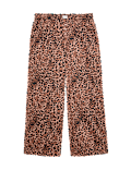 Pure Cotton Poplin Leopard Pyjama Bottoms