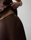 Satin Wide Leg Bottoms