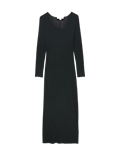 Sheer Ribbed Long Sleeve Nightdress