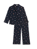 Dream Satin™ Printed Revere Pyjama Set