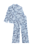 Dream Satin™ Printed Revere Pyjama Set