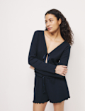 Cotton Rich Ribbed Shortie Set